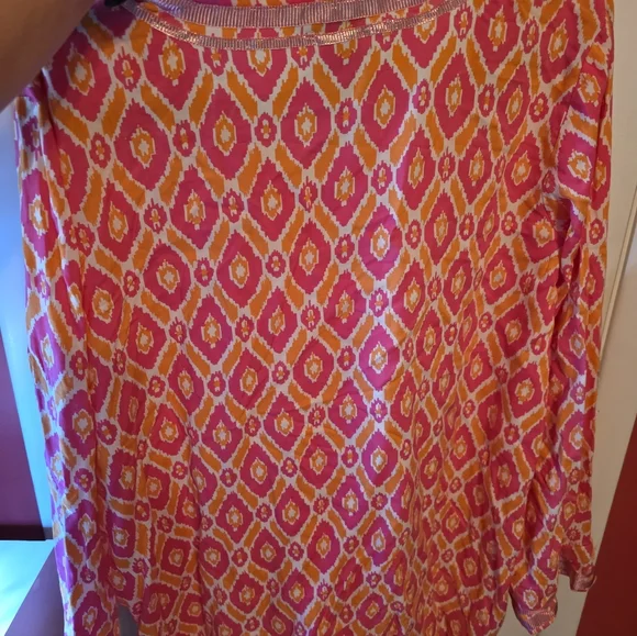Twiggy London Women's Abstract Print Blouse Size XL - Picture 6 of 8